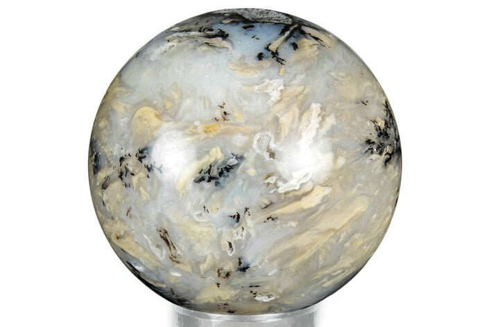 Polished Dendritic Agate Sphere - Fluorescent! #327419